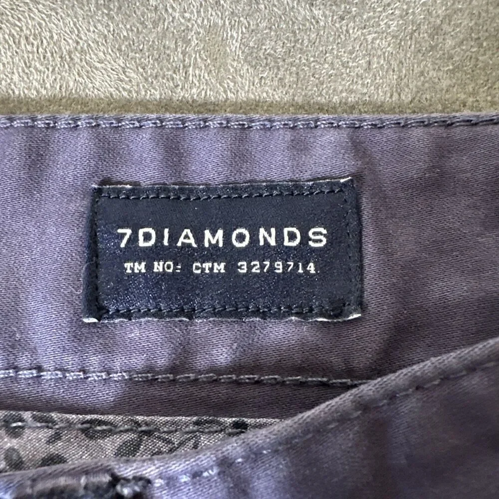 7 Diamonds Clifton Pants Men’s Navy Chino Slim Straight Fit 33x30 NWT 7D Seven
